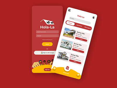 Real Estate App UI/UX Design design ui ux web website