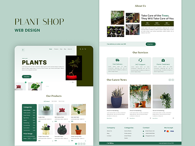 Plant Shop Web Design