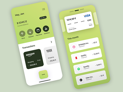 Online Banking Mobile App mobile app ui design uiux