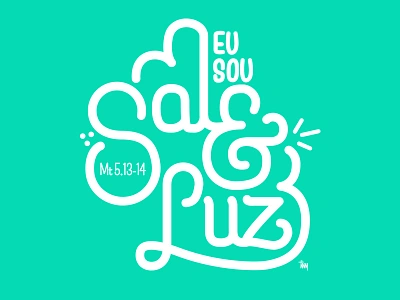 Eu Sou Sal & Luz // Project Logo art graphic designer letrismo lettering lines logo logtype tipografia tipography type vector vetor