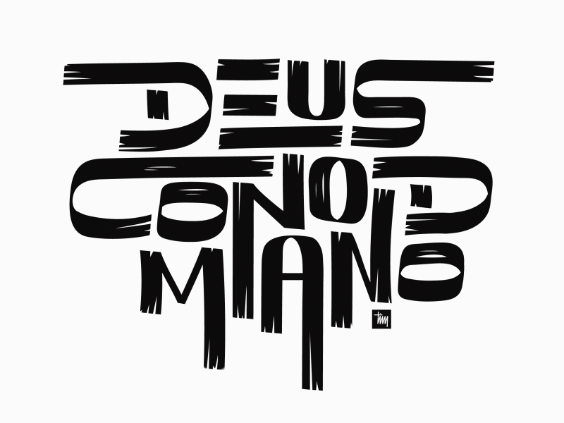 DEUS NO COMANDO // GOD IN CHARGE after animation animação effects graphic letrismo letter lettering motion tipografia type typography