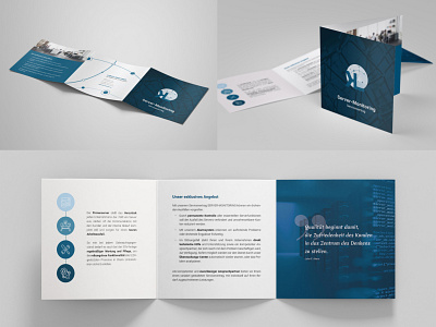 LK Networks & IT-Solutions branding corporate design trifold leaflet