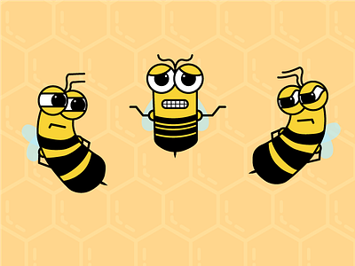 What type of bee can’t make up its mind? A MayBee cartoon character fun happy illustration joke
