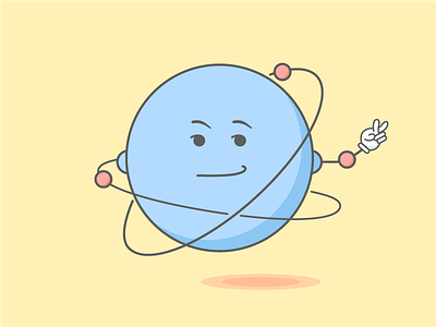 Why can’t you trust atoms? They make up everything. atom cartoon character fun happy illustration joke science