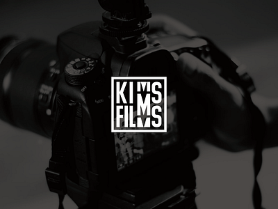 Kims Films Logo branding flat logo typography vector
