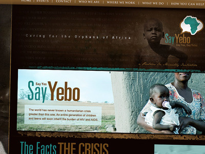 Say Yebo website design