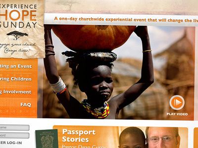 Hope Sunday web concept for World Vision