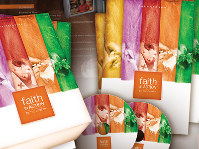 Faith in Action design for World Vision/Zondervan/Outreach