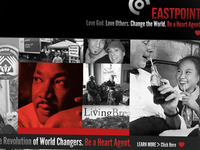 Eastpoint Community Church website redesign brand church faith humanitarian religious social justice