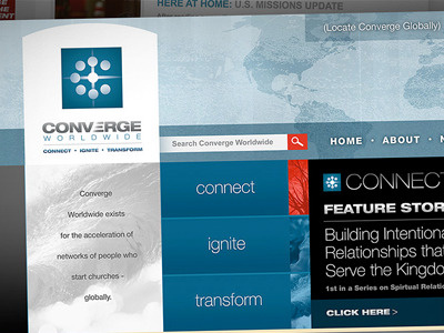 Converge Worldwide (rebrand from Baptist General Conference) church design messaging non profit re brand