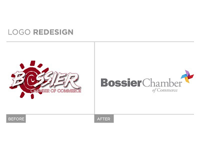 Bossier Chamber of Commerce brand logo rebrand update