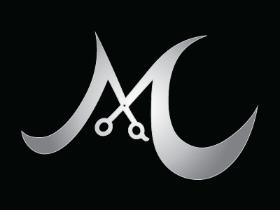 Hair by Melissa & Co Logo haircut hairsalon icon logo salon scissors