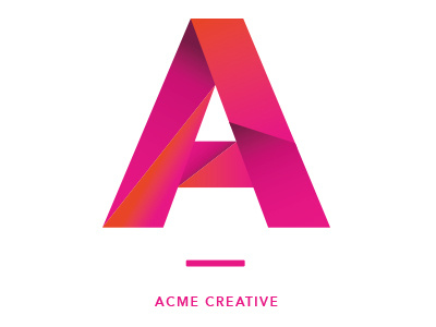 Acme Creative agency branding creative hand lettering logo typography