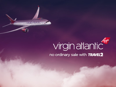 Travel 2's Virgin Atlantic Sale airline eshot holiday online plane sale travel virgin virgin atlantic