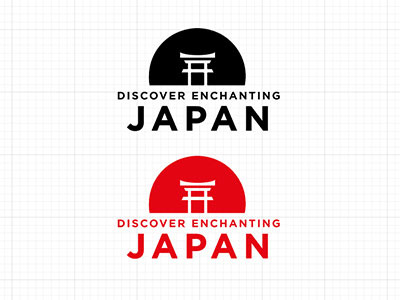 Japan Campaign Logo asia branding flatdesign japan logo poster travelling wanderlust