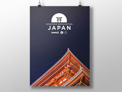 Discover Japan Point of Sale asia branding flatdesign japan logo poster travelling wanderlust