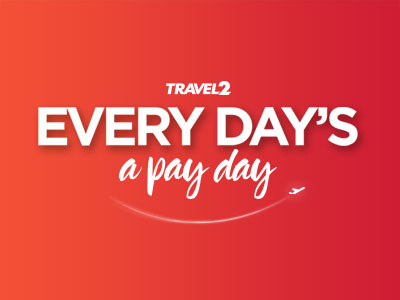Every Day's a Pay Day sale gradient hand lettering holiday offer plane sale save smile