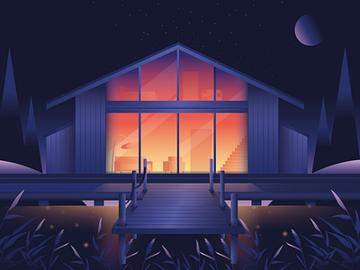 Cabin illustration