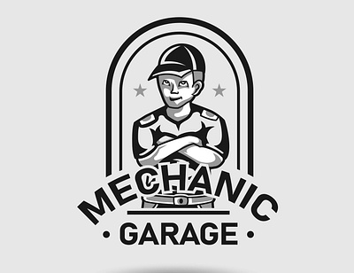 Mechanic Logo branding business car company creative creativelogo design garage illustration logo logodesign logos mascot character mechanic modernlogo repair repairman tools