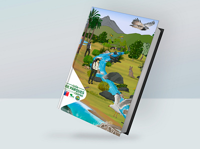 guia de parques 2 coverup design illustration mockup photoshop