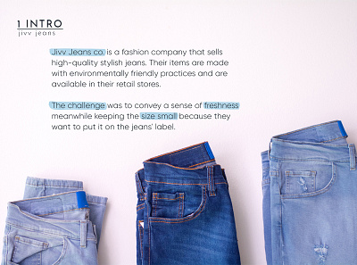 Jivv Jeans Intro brand branding fashion jeans logo visual identity