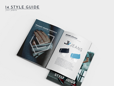 Jivv Jeans Style Guide brand branding design fashion jeans logo style guide visual identity