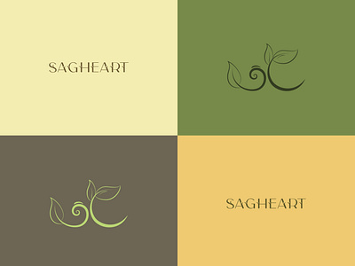 Saghe.art visual identity brand branding design fashion logo visual identity