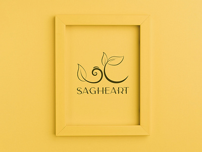 Saghe.art visual identity brand branding frame logo logotype visual identity