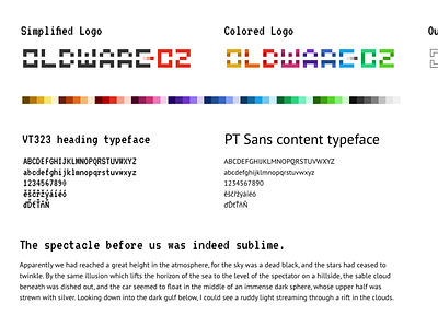 Oldware - identity concept concept design logo pixelart web