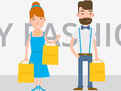 Online Shopping OMD - solutions for e-store owners 2d animation application characters e commerce explainer fashion it online retail shopping