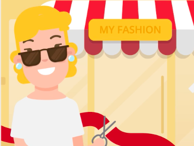 Online Shopping OMD - solutions for e-store owners RETAIL 2d animation characters clipatize e shopping retail