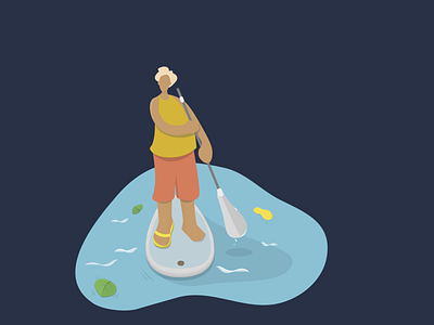 SUPserfing design illustration logo serfing sport sup supserfing swimming vector water