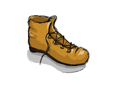 The boot design illustration shoes sport things wear