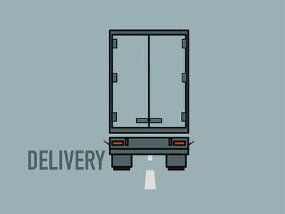 Delivery truck delivery design illustration logo long vehicle lorry transport truck vector vehicle