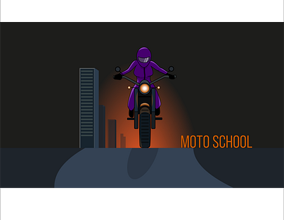 Moto girl bike illustration moto motorcycle sport vector