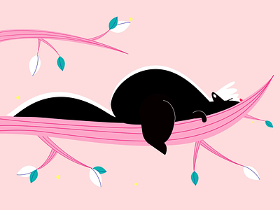 Spring Vibes 2d animal animation character character animation motion design pet skunk spring