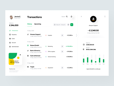 Bankomat: Transactions app app design application banking categories design system details finance fintech interface product design site transaction transfer user interface web web design web site website