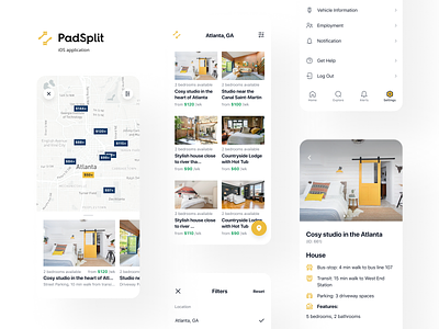 PadSplit: iOS app affordable housing apartment application ios listings membership mobile mobile app offers online portals property management proposals real estate rental rental property renting room saas search split house