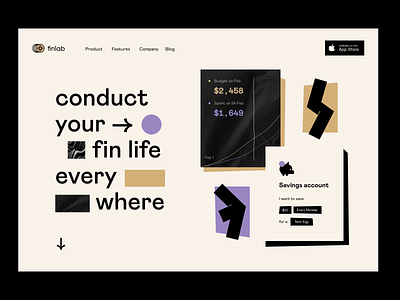product design: home page