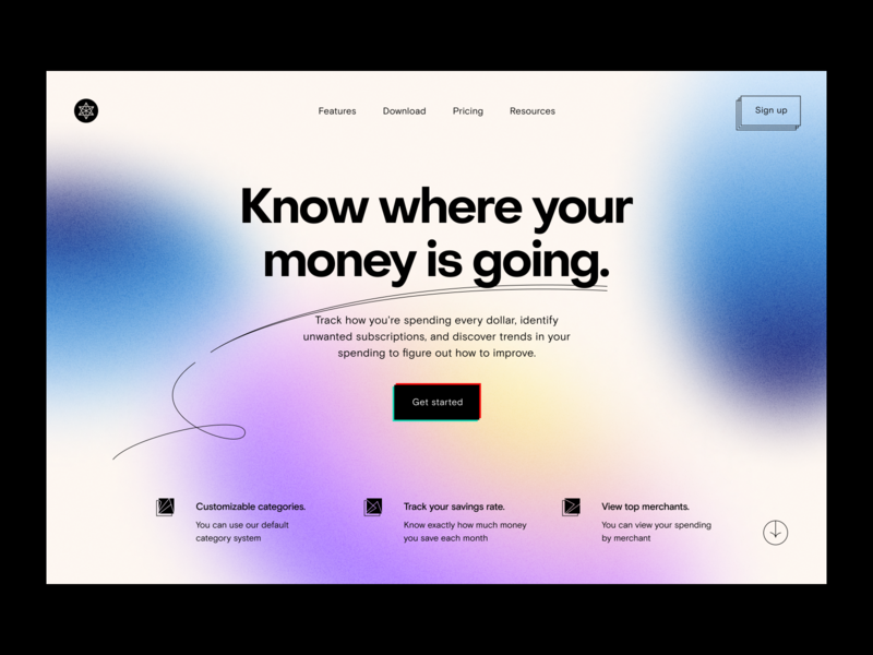 fintech: landing page branding finance fintech indentity visual identity web website