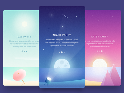 Holiday Time afterparty beach drinks fun holiday moon party sketch summer sun sunrise umbrella