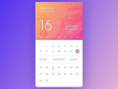 Calendar app calendar day event ios kyiv month note reminder