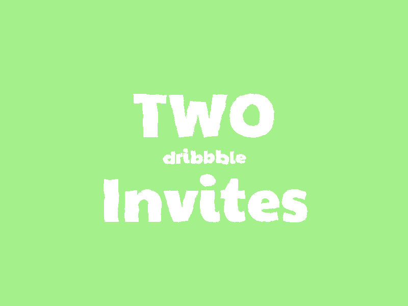 2x Dribbble invites dribbble invitation invite