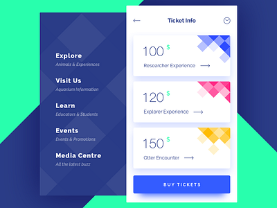 Ticket Info app buy ios menu price stylish ticket