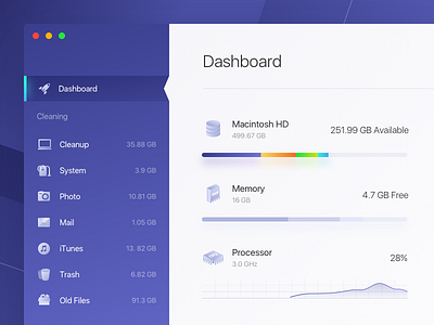Cleaner app apple cleaner dashboard icon icons isometric mac mac os memory saas