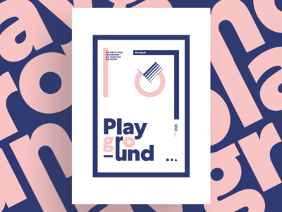 Playground ◼️ playground poster typography wix