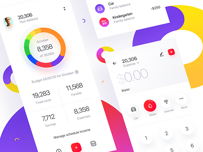 Money Tracker: Dashdoard and Add Expenses accounting app category dashboad expenses finance forecast home budget ios keyboard mobile money spending stats transaction