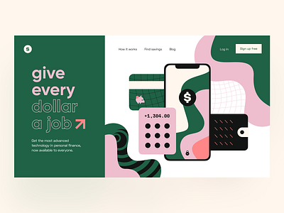 Score: Product Page banking calculator fintech header illustration landing landing page lending product design product page shapes site typography web web design web page website