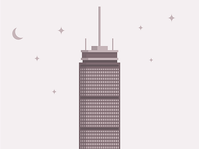 The Pru boston illustration night prudential prudential building