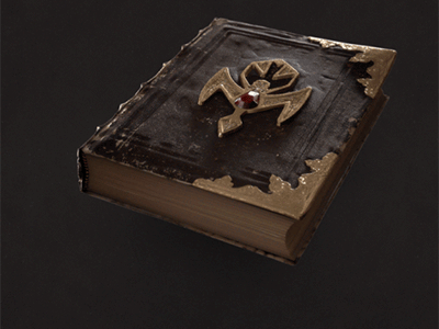 The Book of Lilith - True Blood S5 3d animation blood book brown gif gold motion red vampire